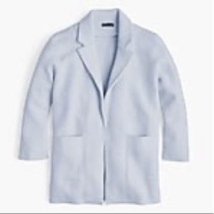 NWOT Sky Blue J Crew sweater blazer